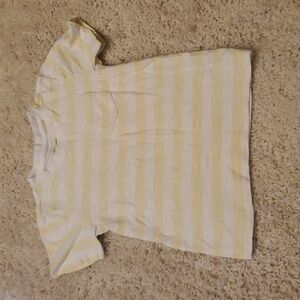 5 For $25 Janie And Jack Striped Kids T-Shirt Size 3 Yellow White